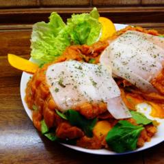 Pumpkin radish lasagne with tomatoe persimmon sauce