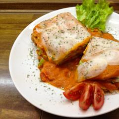 Mango - persimmon - lasagna