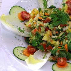 Pineapple - apple - salad