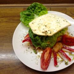 Celeriac - sandwiches with pineapple - peppers - sauce