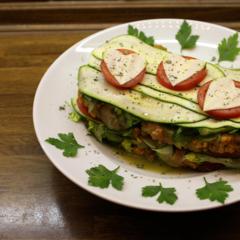 Carrot - kiwi - parsley - "Lasagna"